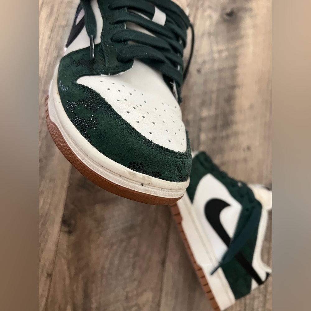 Nike green snakeskin dunks size 8 - Picture 6 of 14